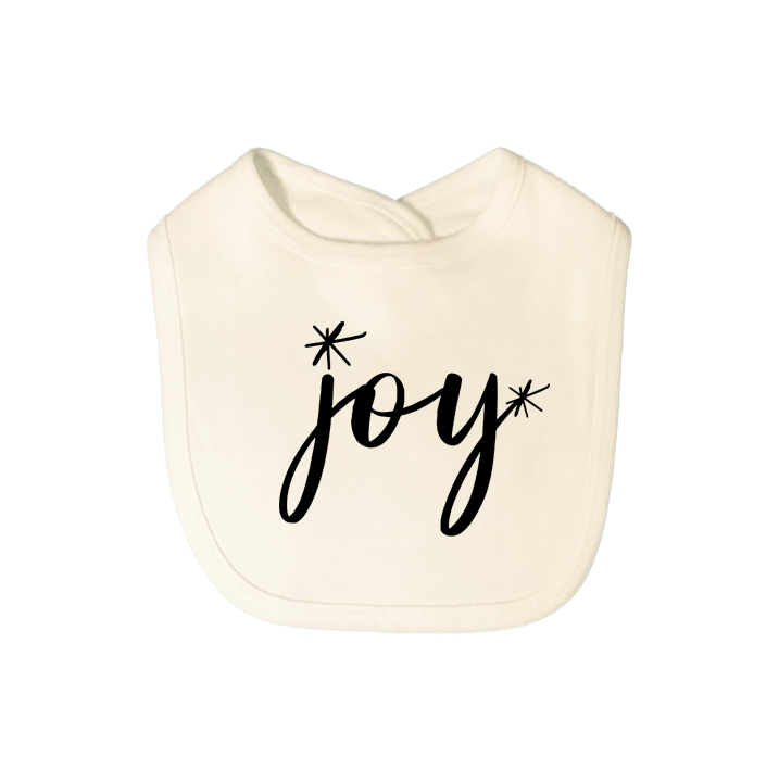 graphic bib | joy black