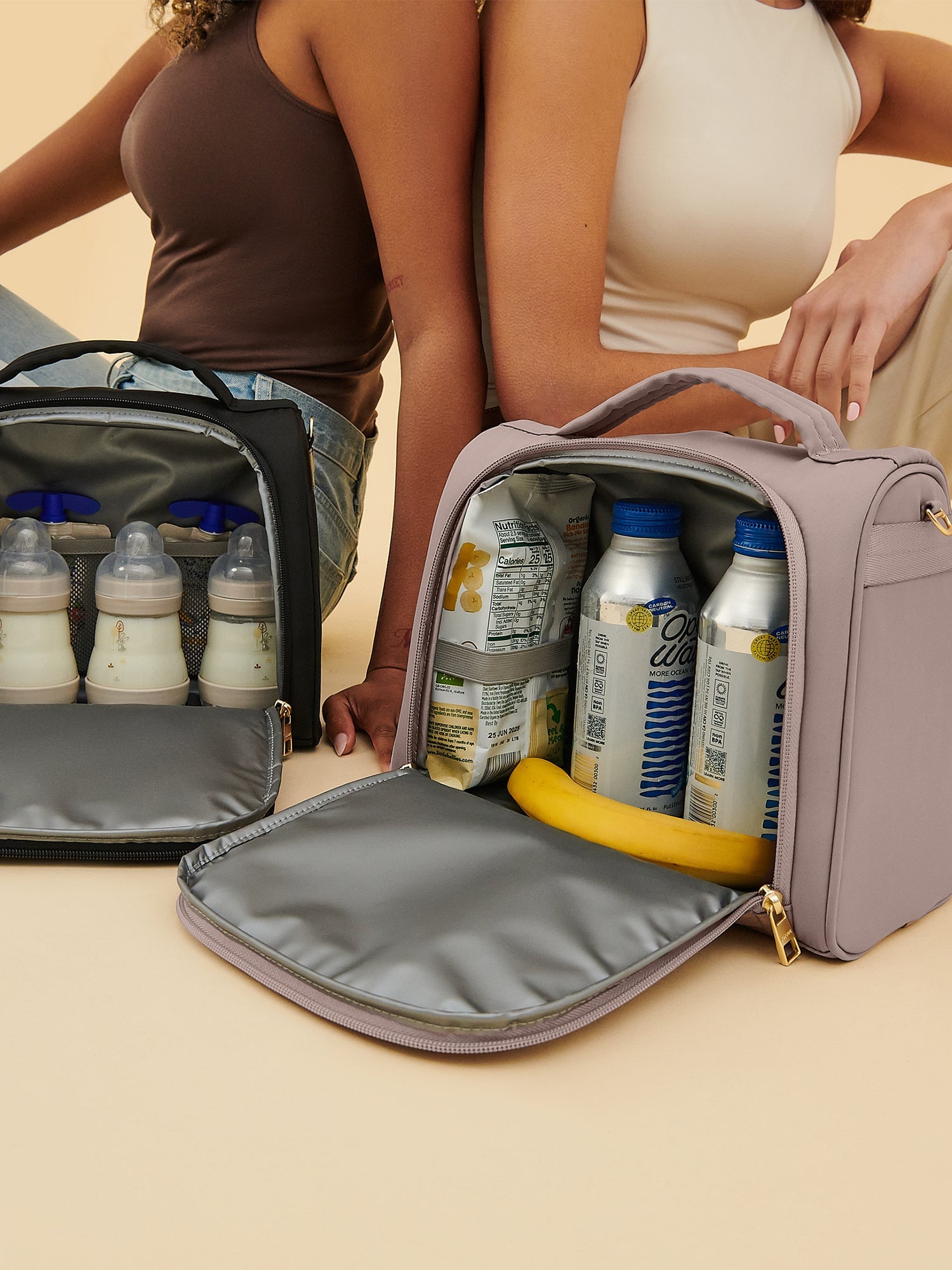 Insulated Bottle Bag - Taupe