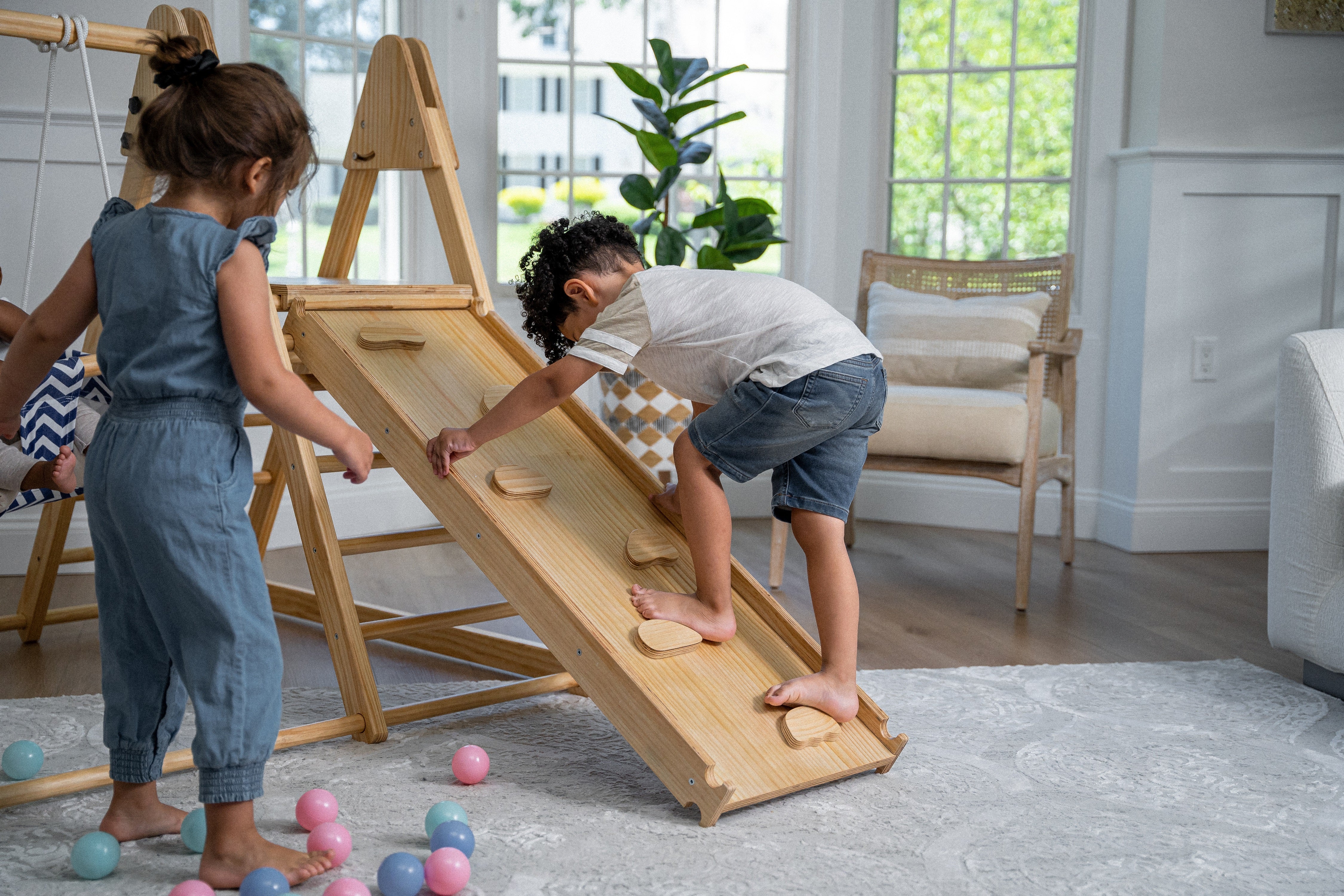 Juniper - Real Wood Folding Playset Indoor Avenlur.com   