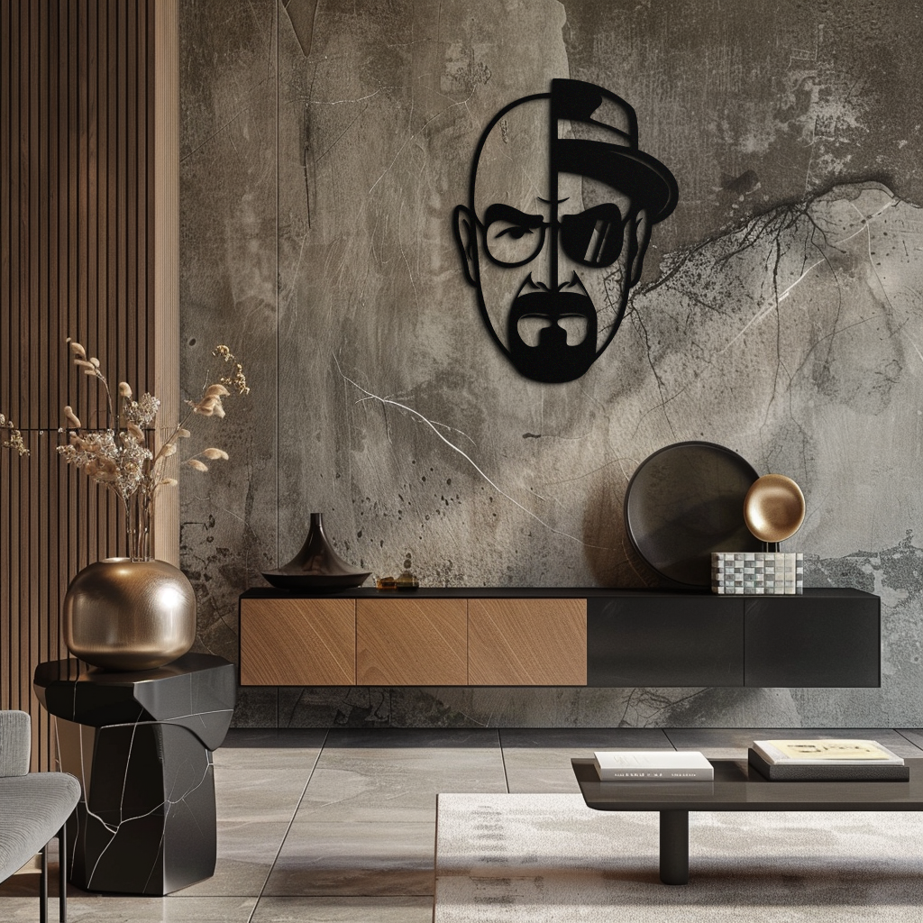 Walter White Metal Wall Art - Iconic TV Show Decor- KAF183