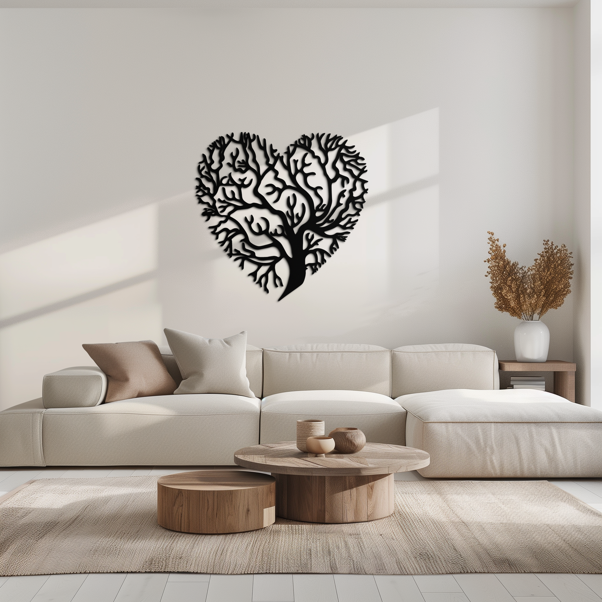 Heart Tree Metal Wall Art – Nature & Love-Inspired Decor - KAF211