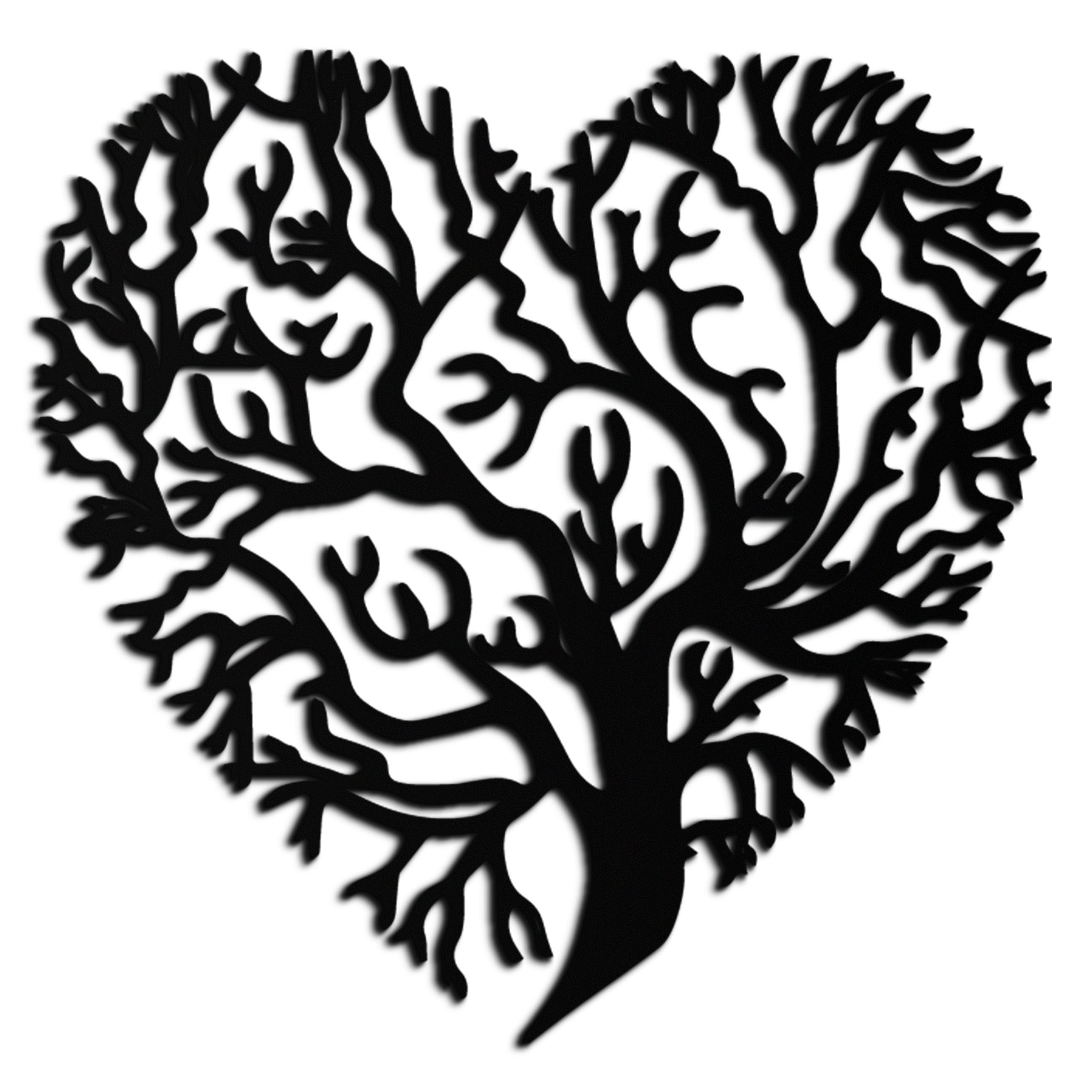 Heart Tree Metal Wall Art – Nature & Love-Inspired Decor - KAF211