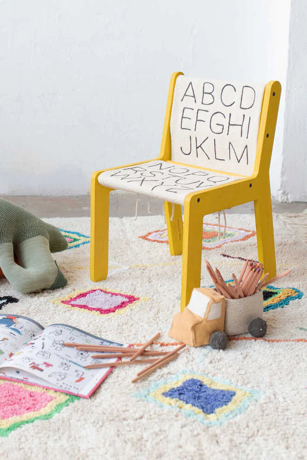 KID'S CHAIR ABC CANVAS  Little Wonder & Co   