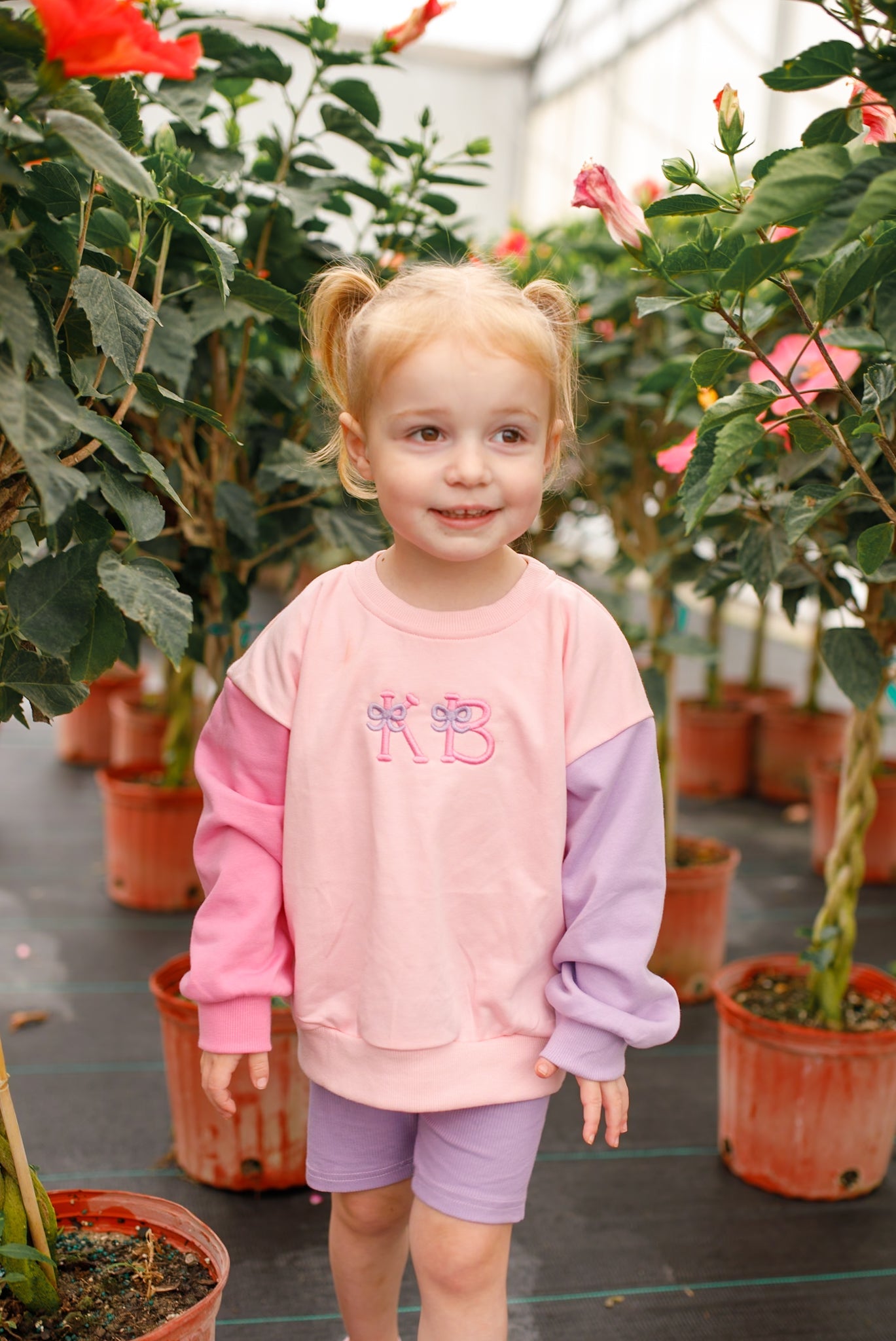 Custom Embroidered Colorblock Crewneck Sweatshirt or Sweatshirt Romper