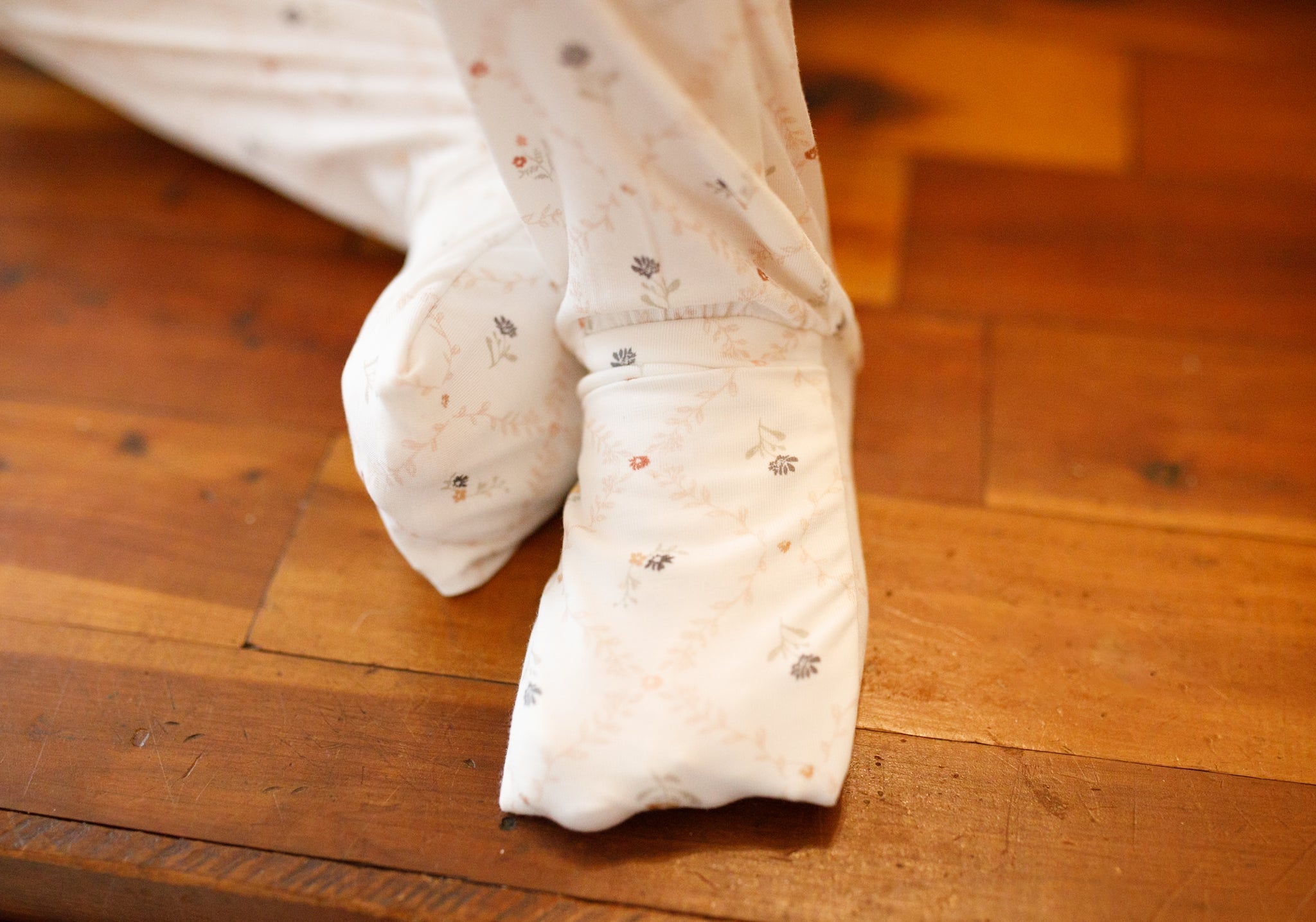 Vintage Blooms 2pc Henley Bamboo Pajamas - Sizes Newborn & Up!