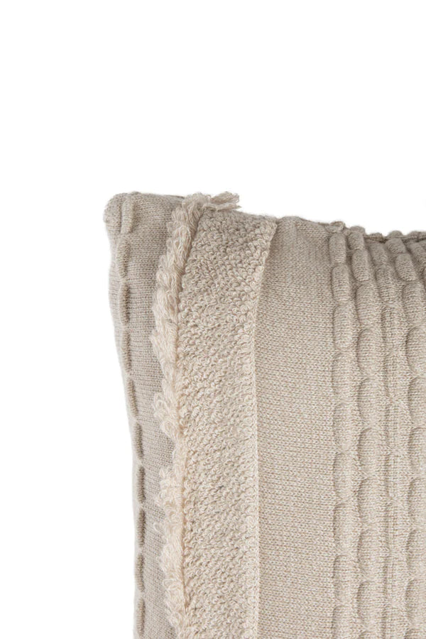 KNITTED CUSHION AIR DUNE WHITE  Little Wonder & Co   