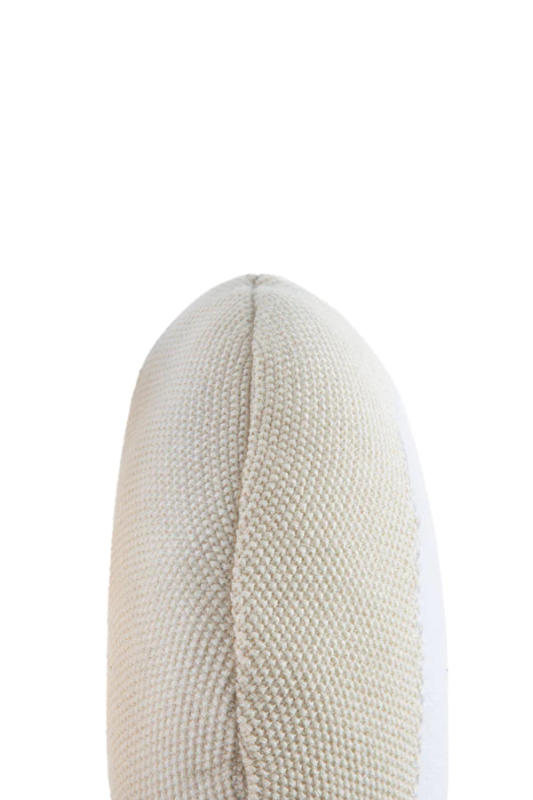 KNITTED CUSHION BONBON VANILLA-WHITE  Little Wonder & Co   