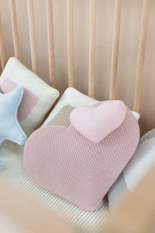 KNITTED CUSHION LOVE  Little Wonder & Co   