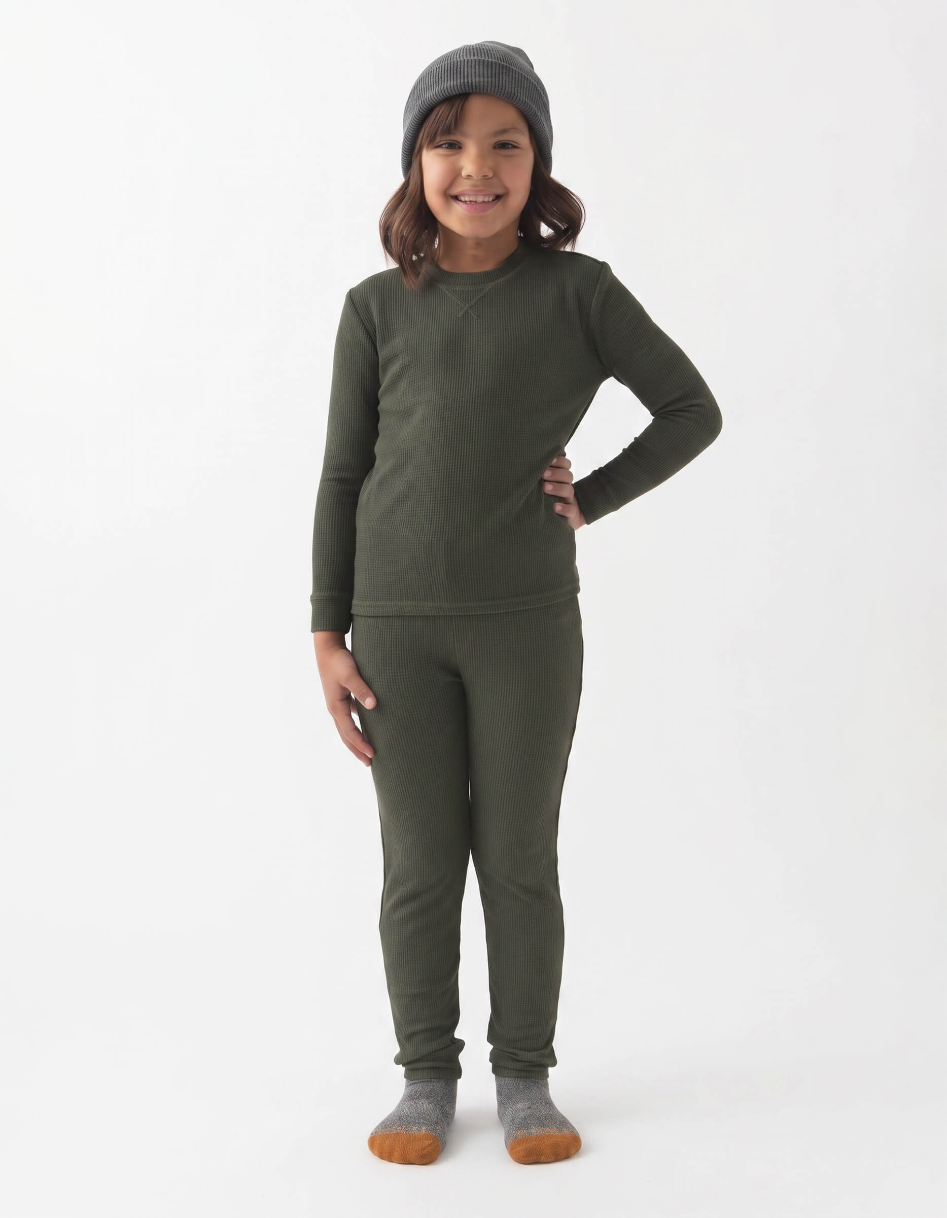 Children's Bamboo Waffle Knit Base Layer Set - Last Chance