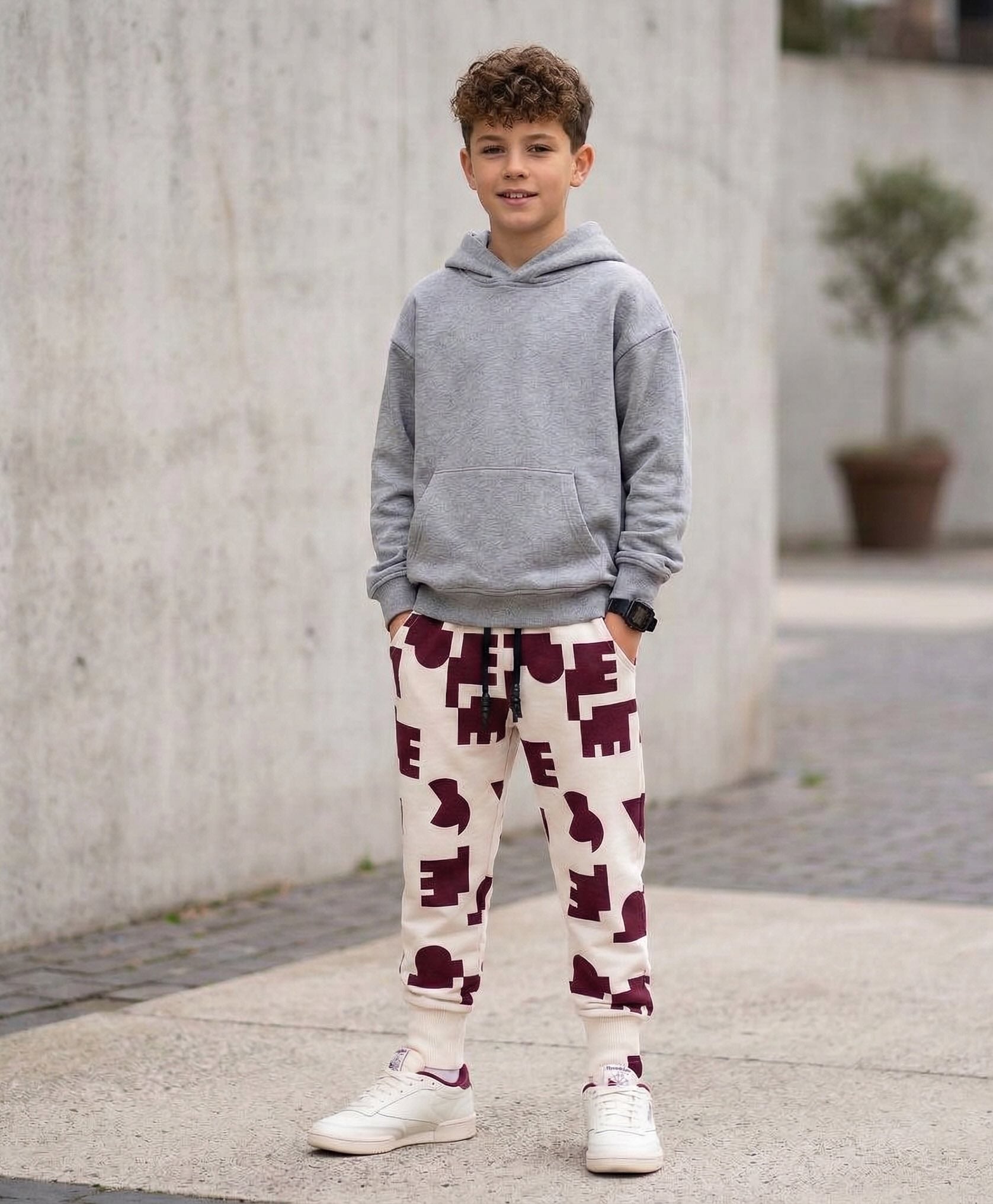 Kids Terry Joggers - Off-white