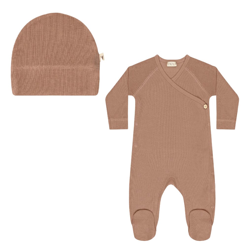 Kimono Footie with Beanie Set - Castagna