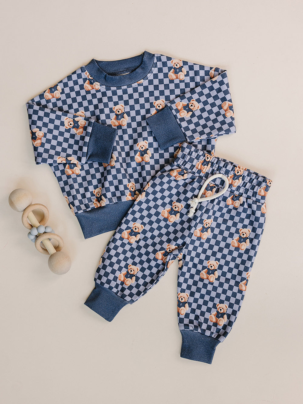Jogger Set | Checkered Bear Vibes