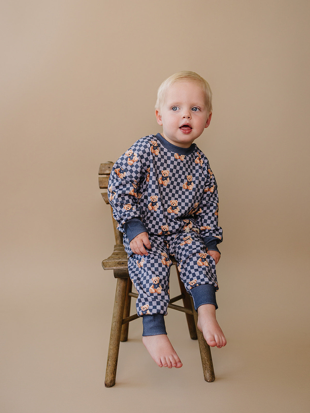 Jogger Set | Checkered Bear Vibes