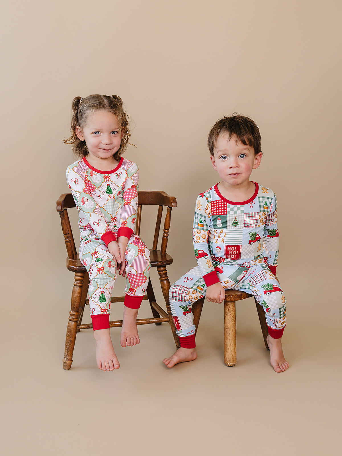 Bamboo Two Piece Set | Christmas Patchwork
