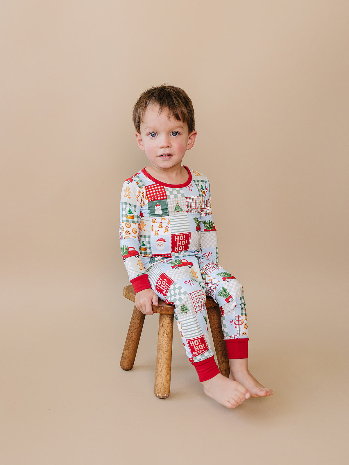 Bamboo Two Piece Set | Christmas Patchwork