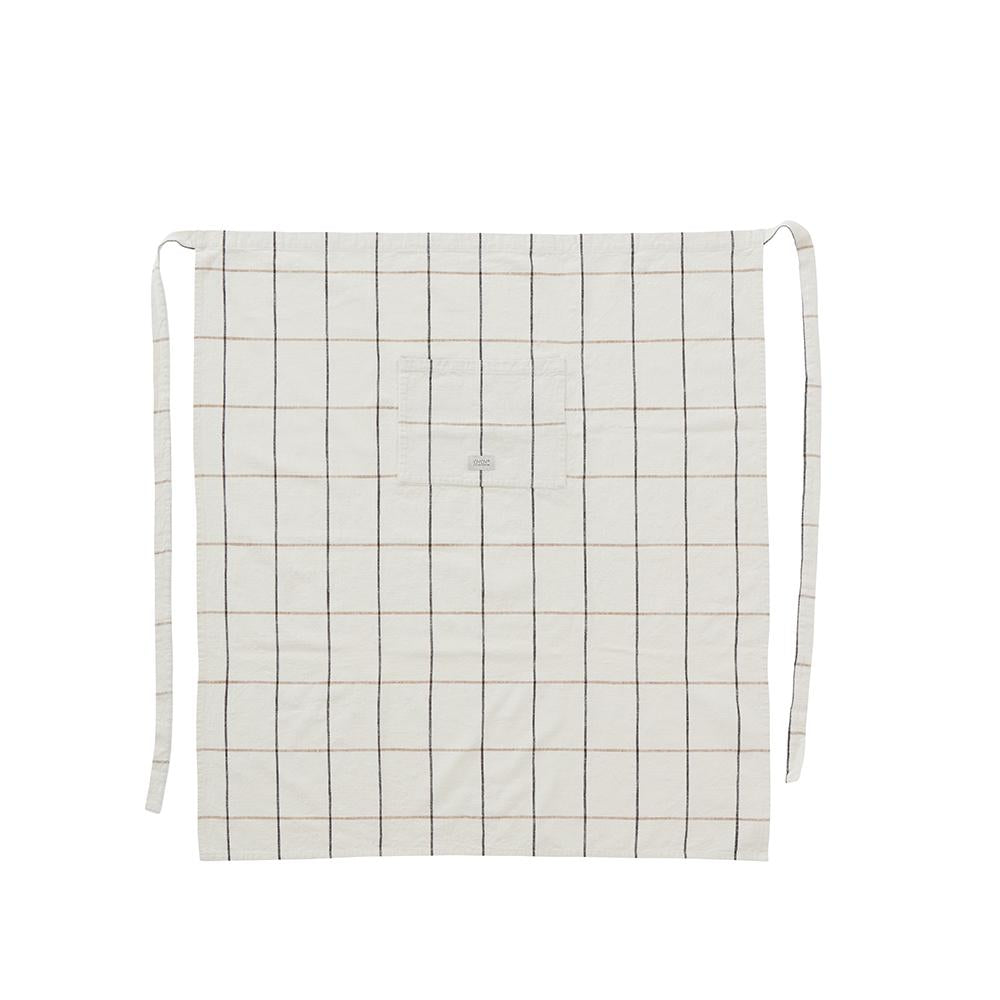 Gobi Chef Apron - Offwhite/Caramel