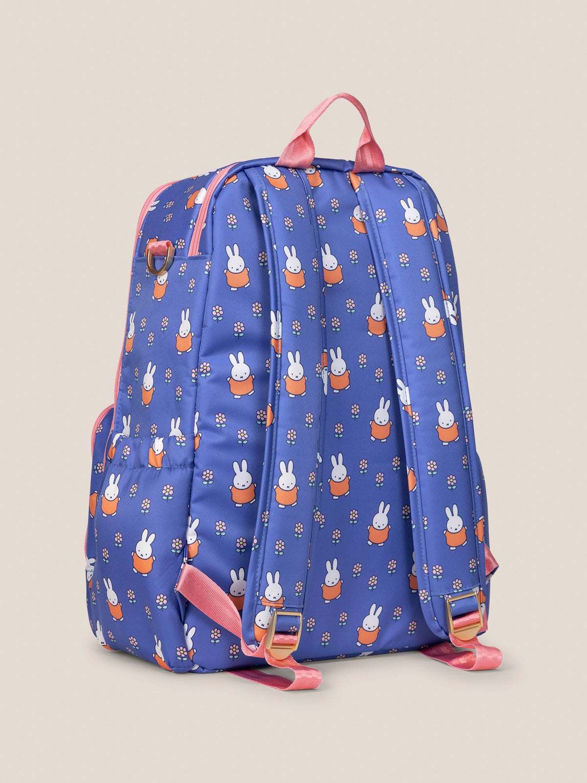 Miffy Flower Fields Zealous Diaper Bag Backpack - Blue & Orange