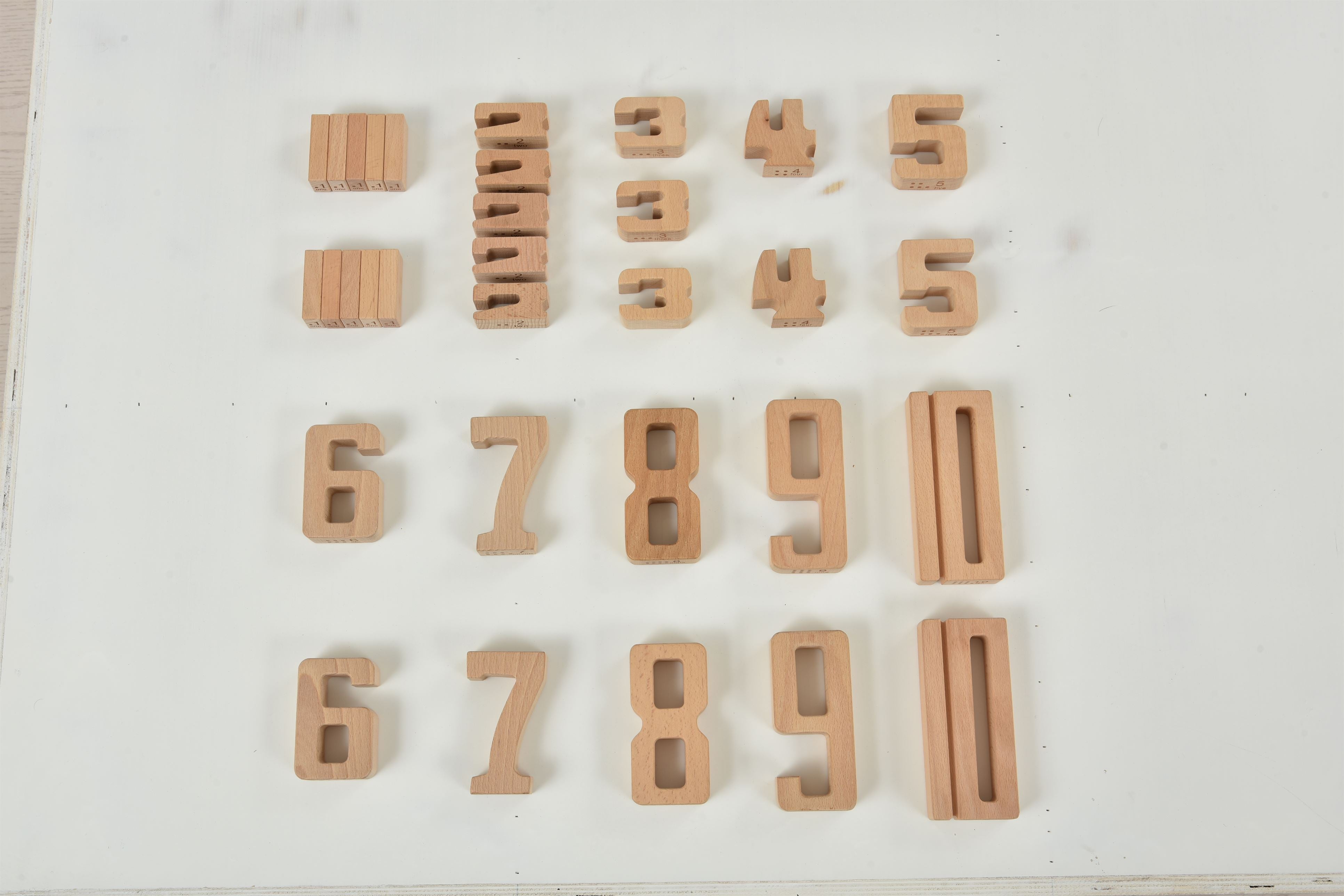 Number Blocks - Montessori Large Wooden Blocks Indoor Avenlur.com   