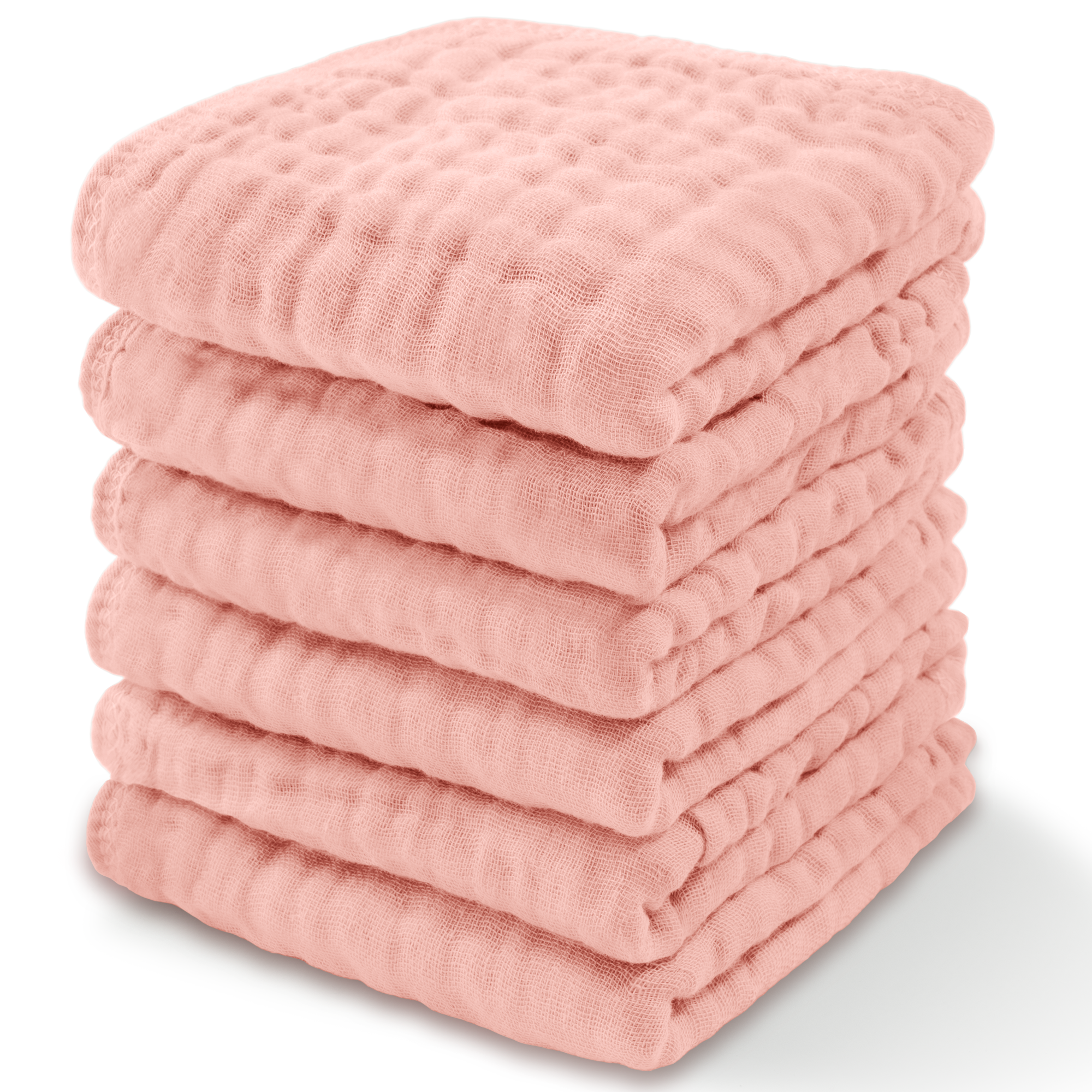 Muslin Washcloths by Comfy Cubs - Lace Pink