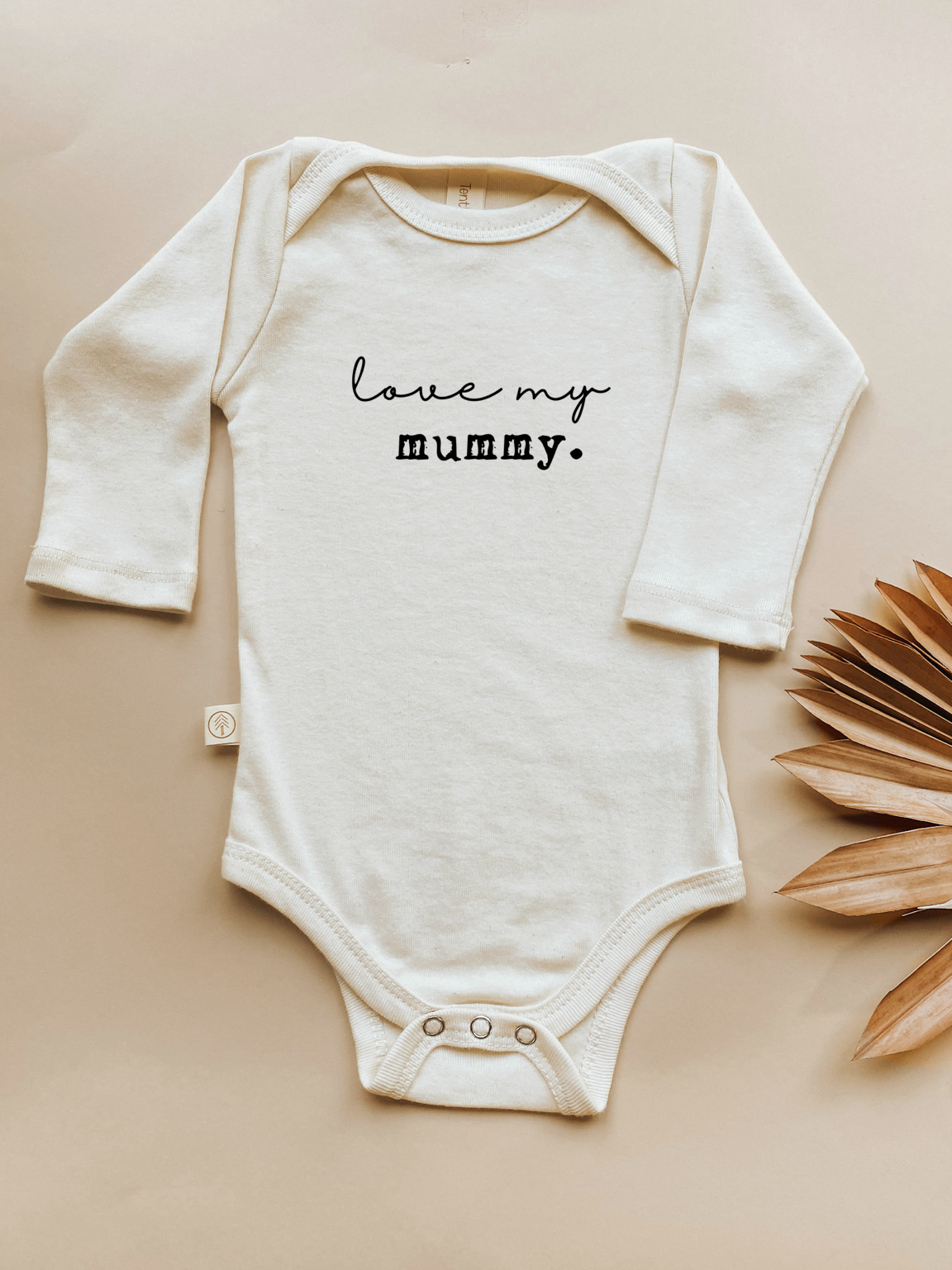 Love My Mummy - Long Sleeve Organic Cotton Bodysuit