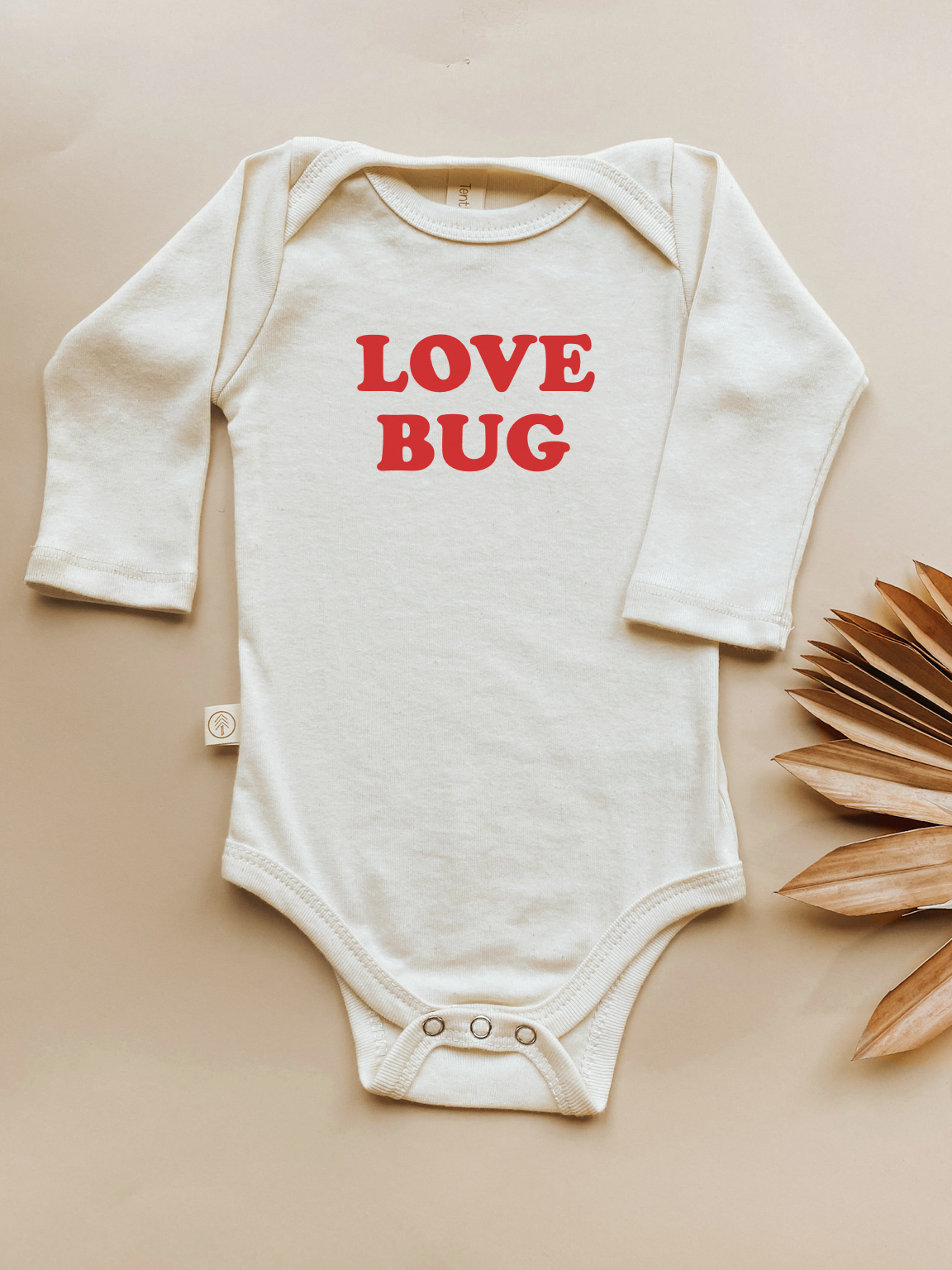 Love Bug - Long Sleeve Organic Cotton Bodysuit