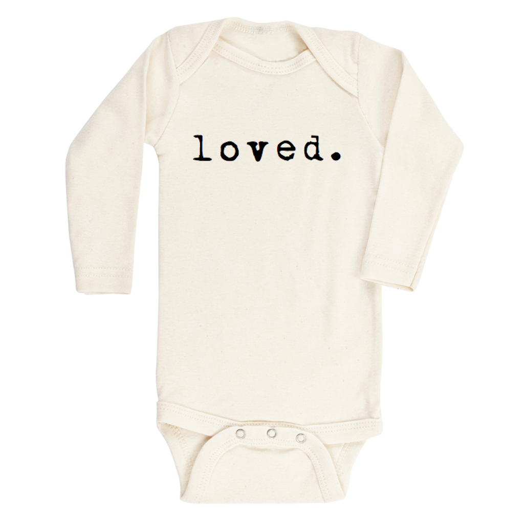 Loved. - Long Sleeve Organic Baby Bodysuit