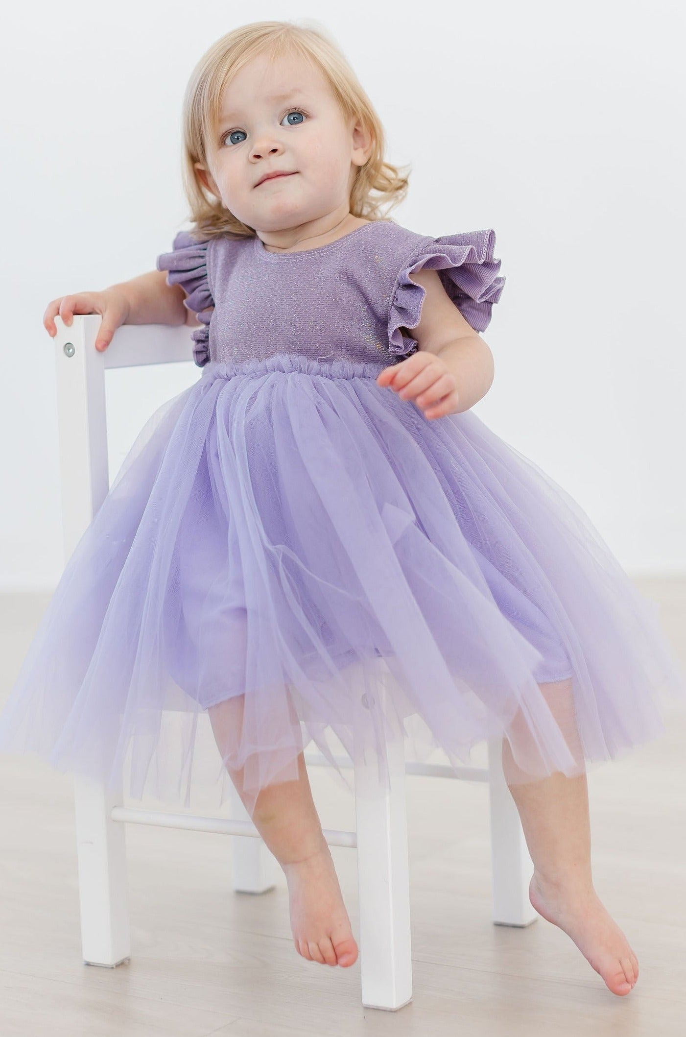 Lavender Shimmer Tutu Dress