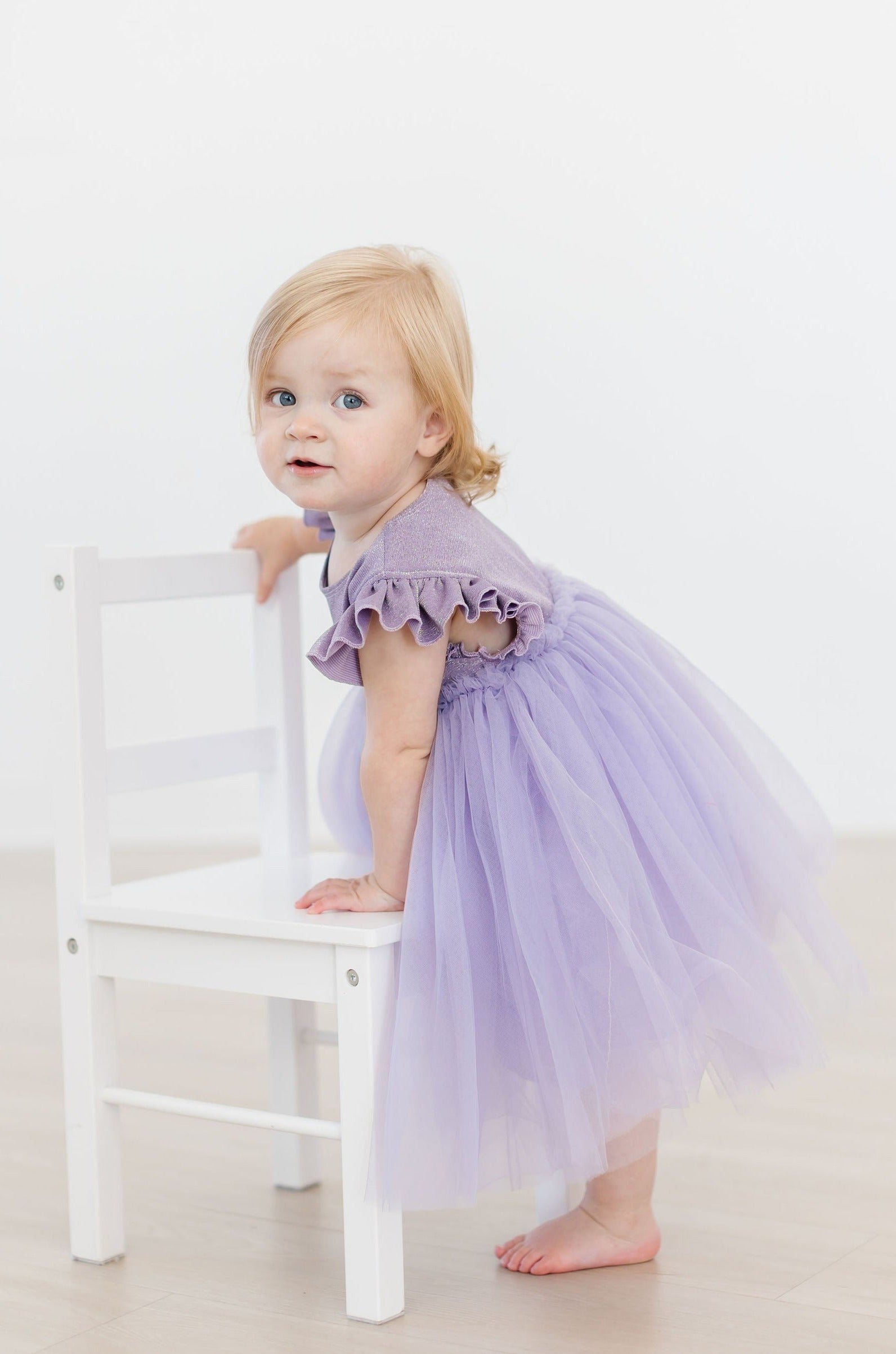 Lavender Shimmer Tutu Dress