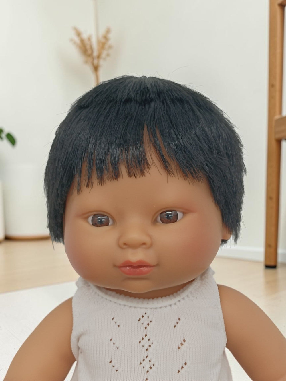 Bebenita 12" Baby Boy Doll - Leon | Unscented & Fully Clothed