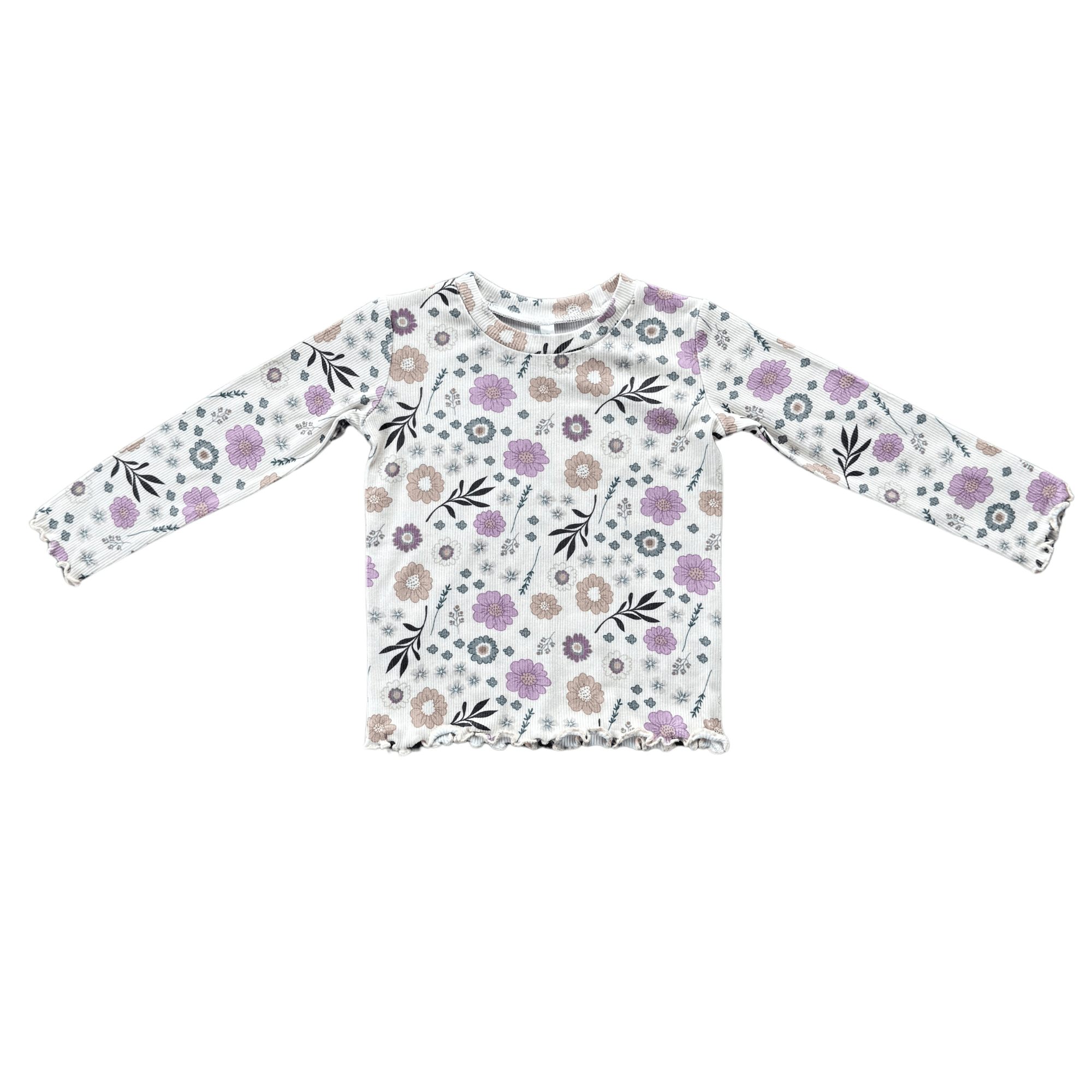 Girl's Lettuce Hem Tee