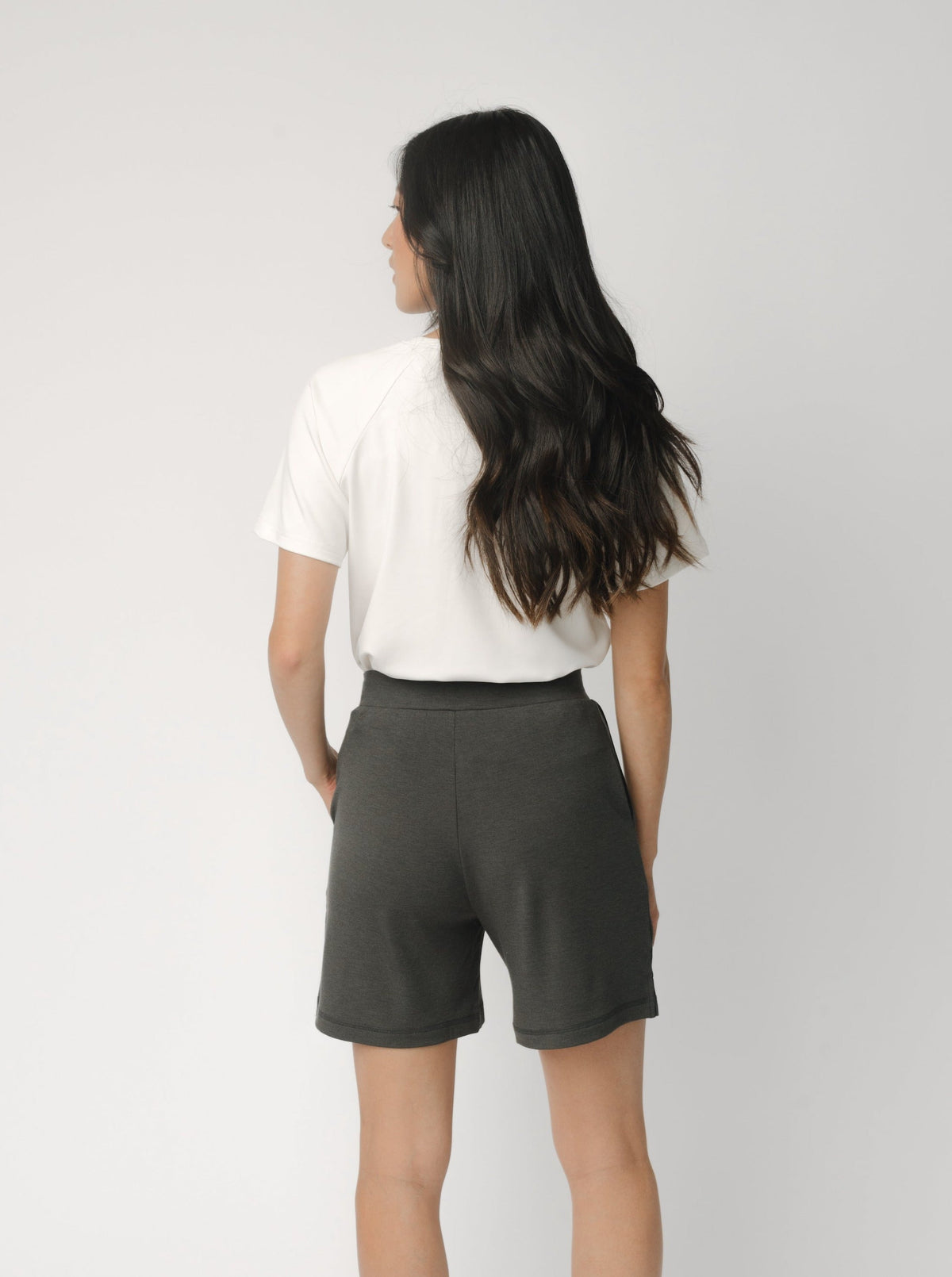Women's Brushed Bamboo Mid-Length Shorts