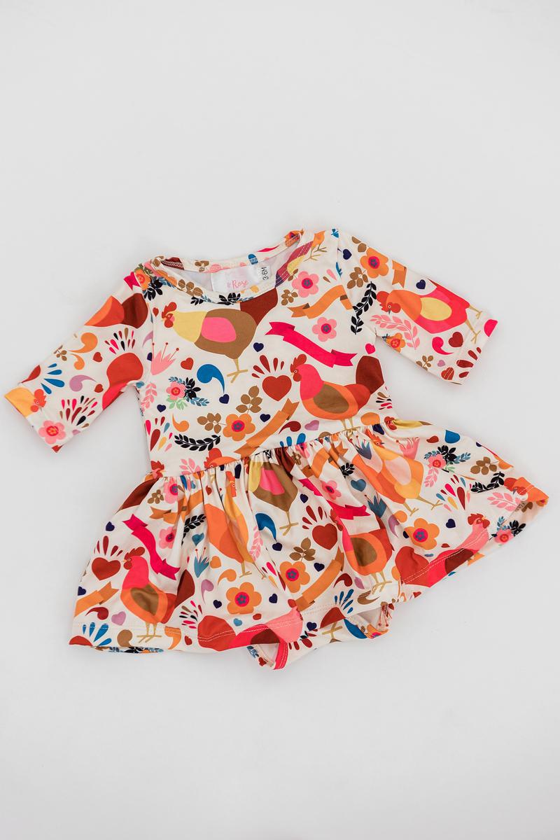 Little Red Hen Twirl Bodysuit