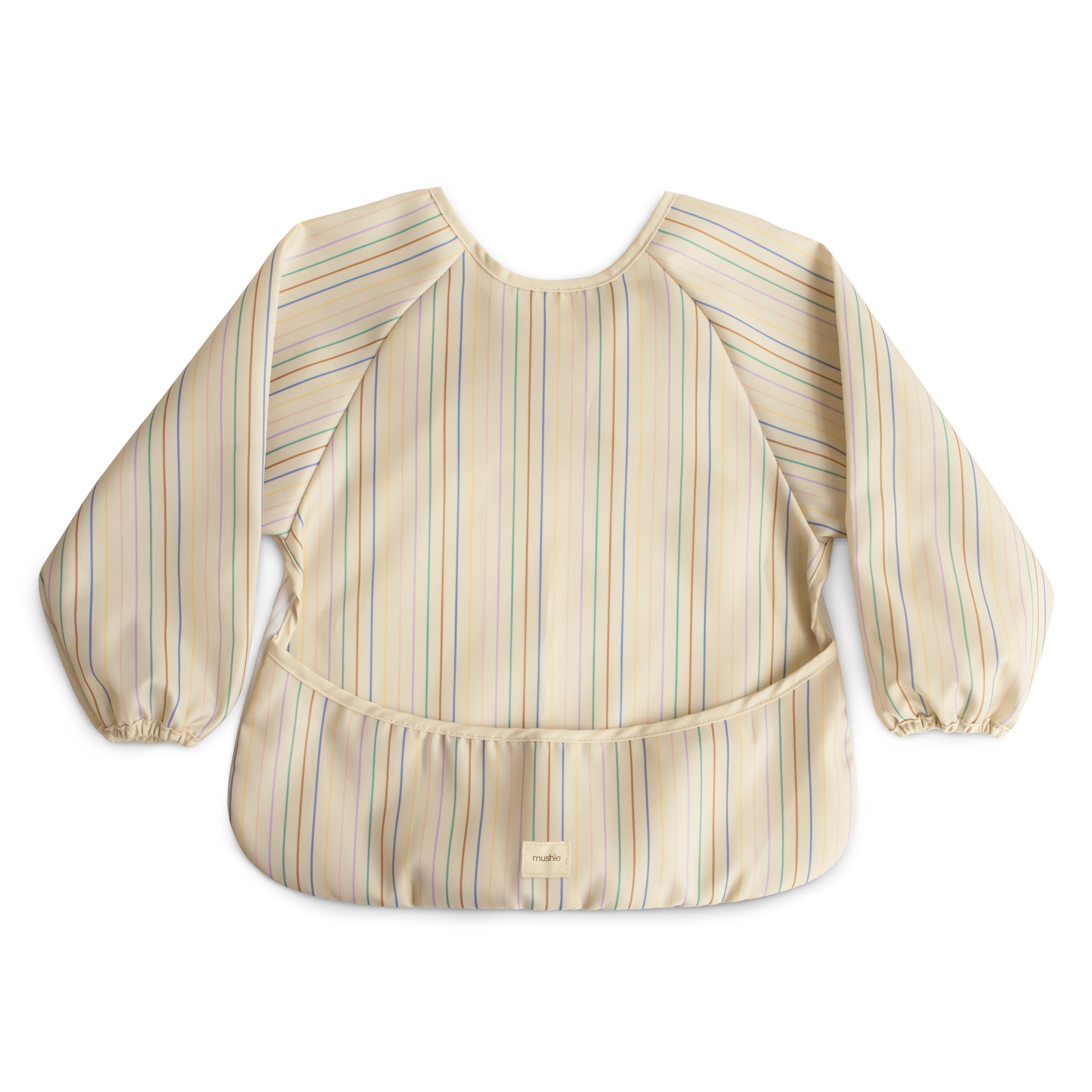 Long Sleeve Bib Long Sleeve Bib Mushie Retro Stripes  