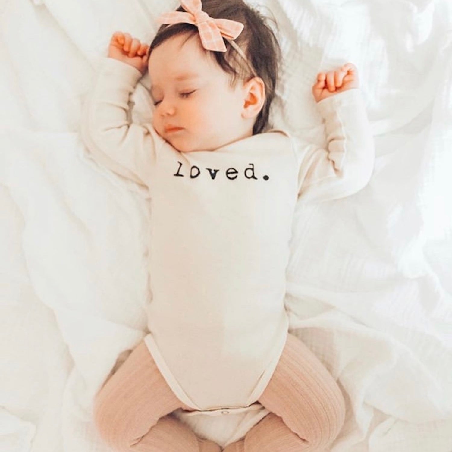 Loved. - Long Sleeve Organic Baby Bodysuit