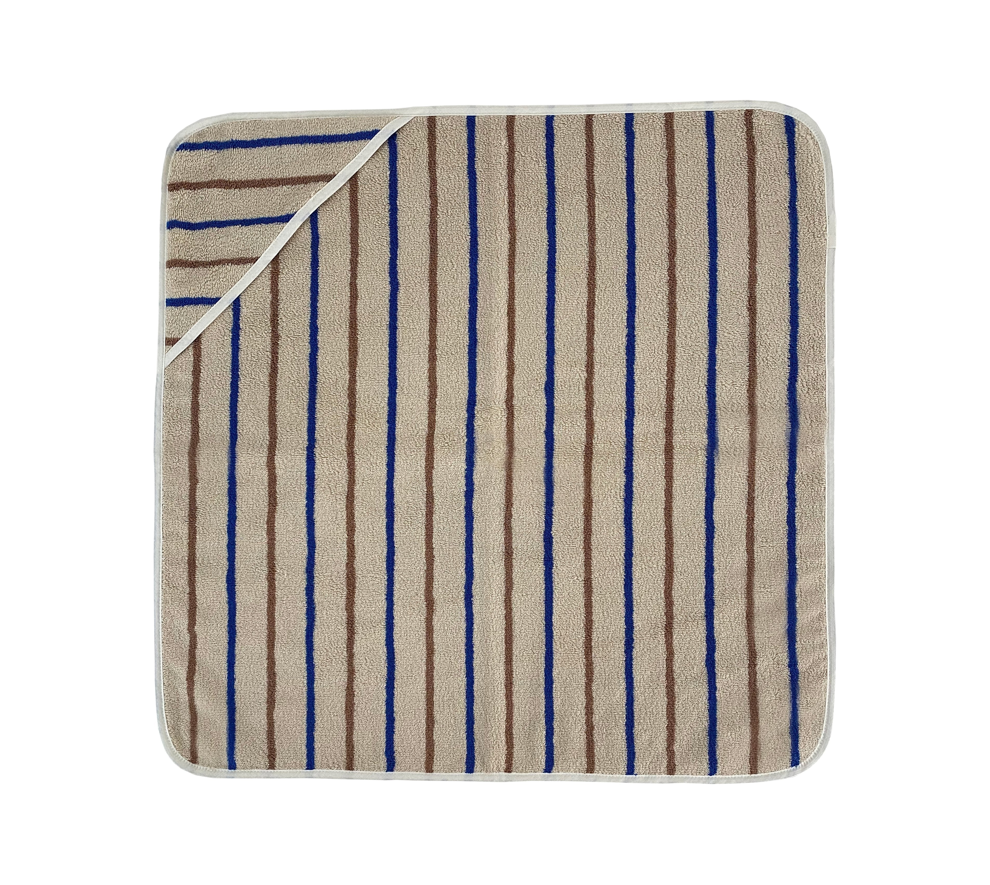 Raita Hooded Towel - Caramel / Optic Blue
