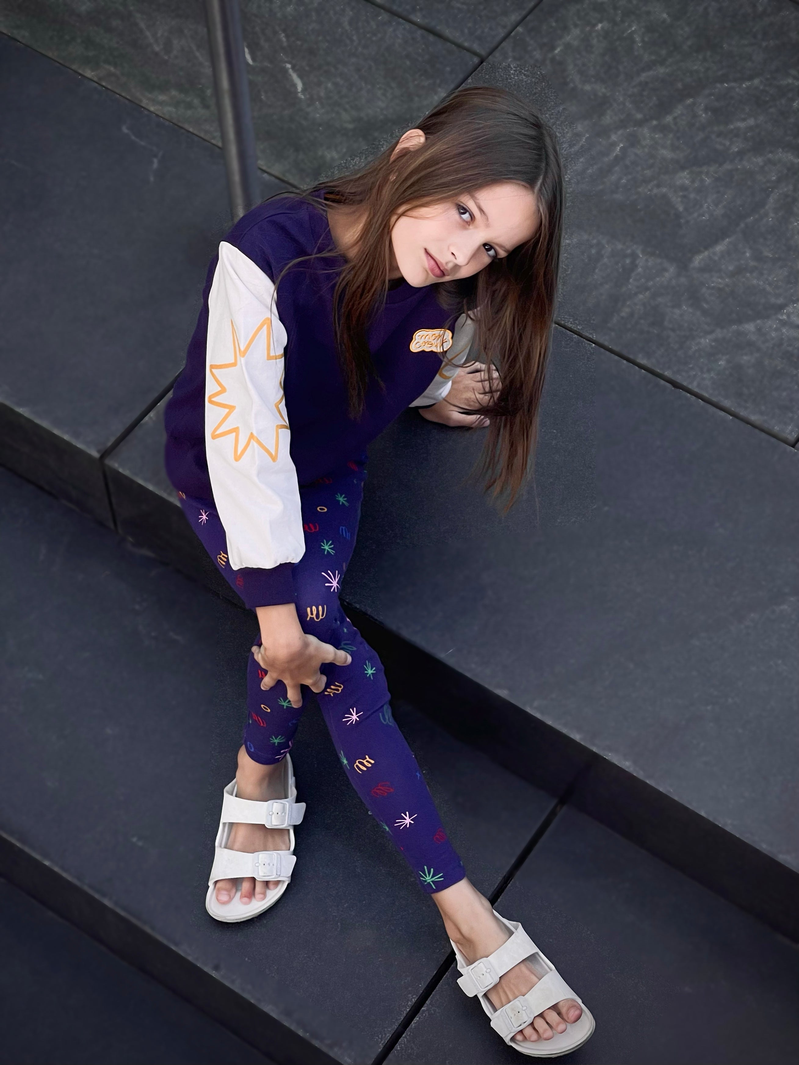 Recycled Cotton Shapes Kid Sweatshirt