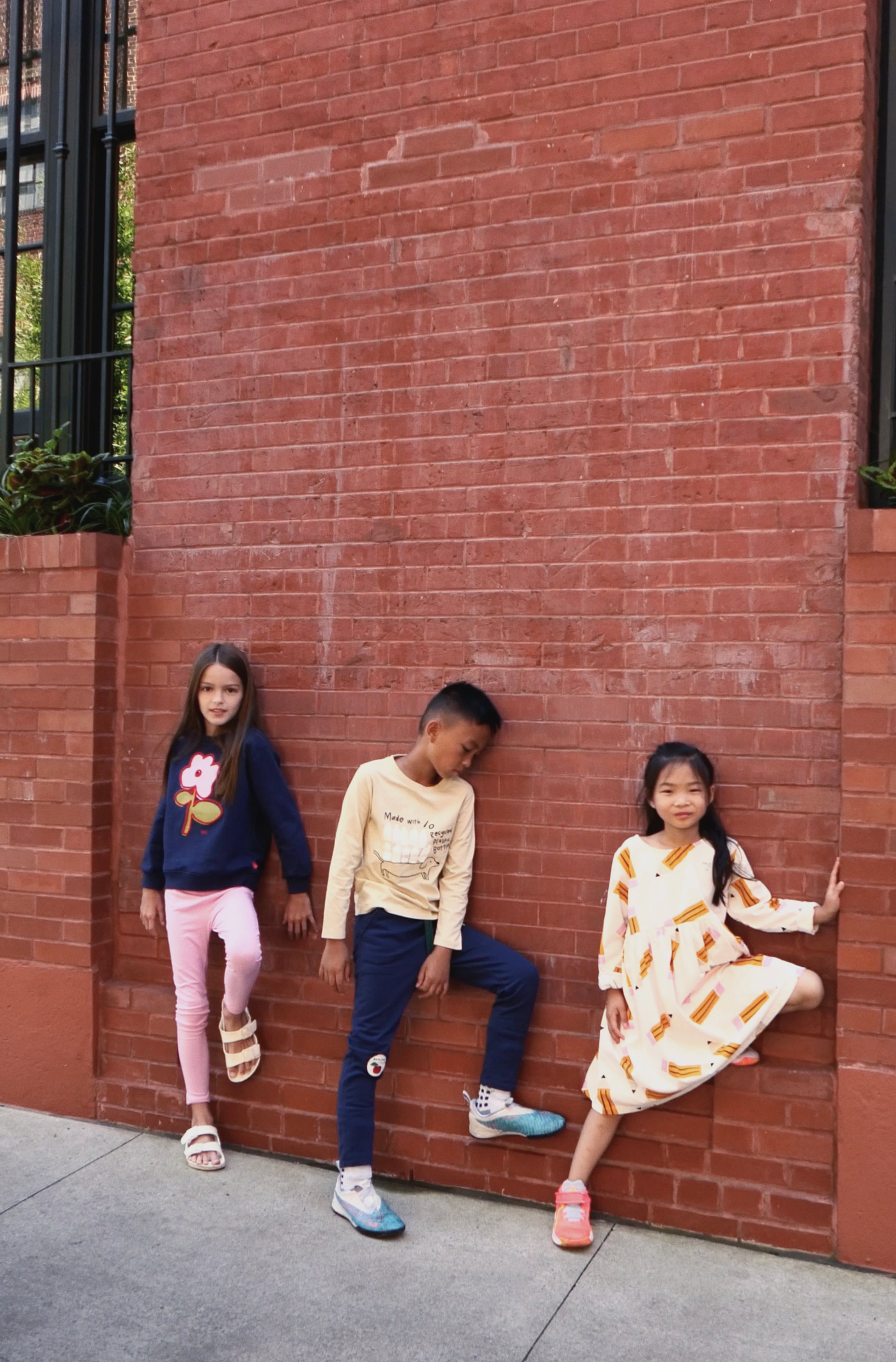 Recycled Cotton Flower Kid Sweatshirt
