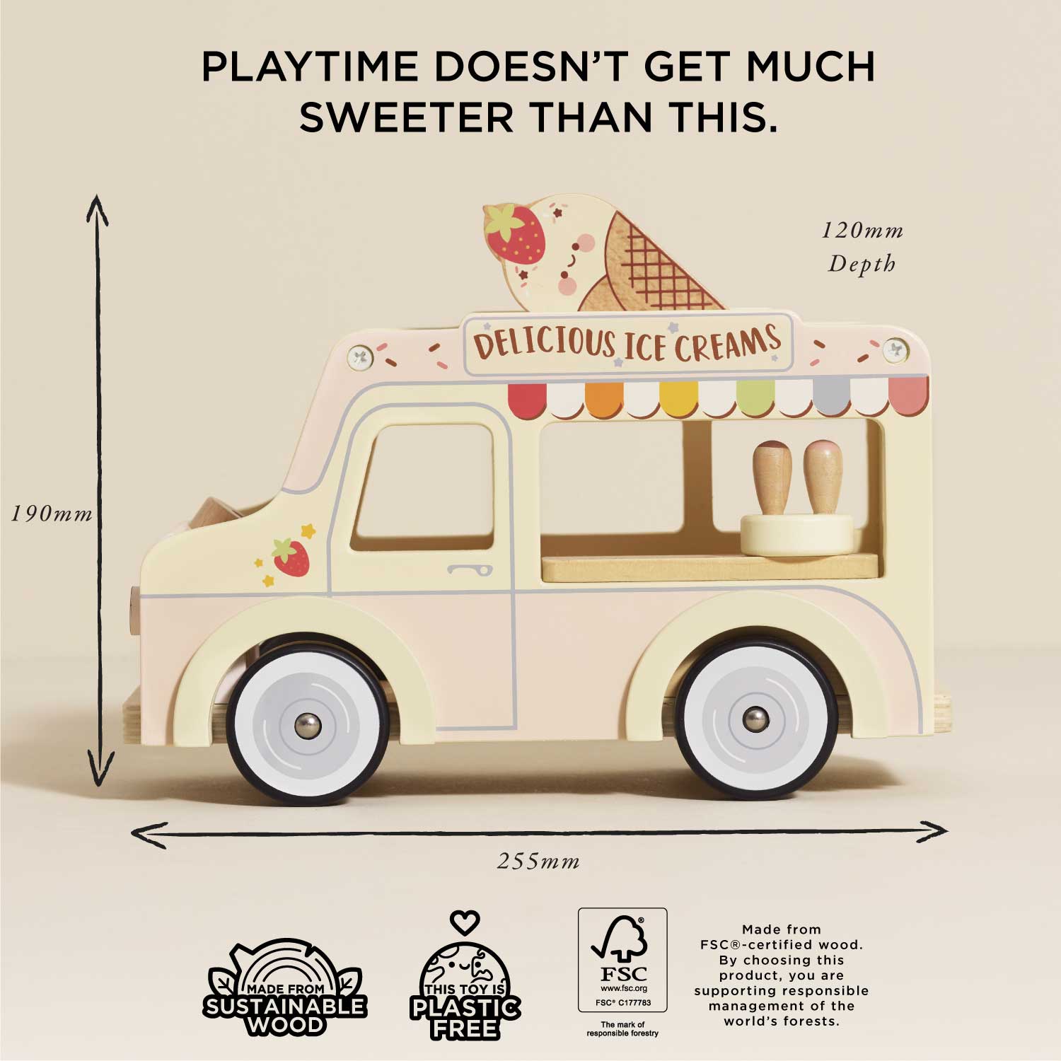 Wooden Ice Cream Van