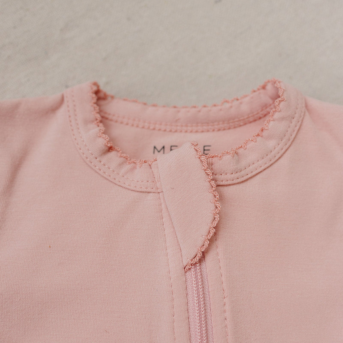 Ballet Pink Cotton Zipper