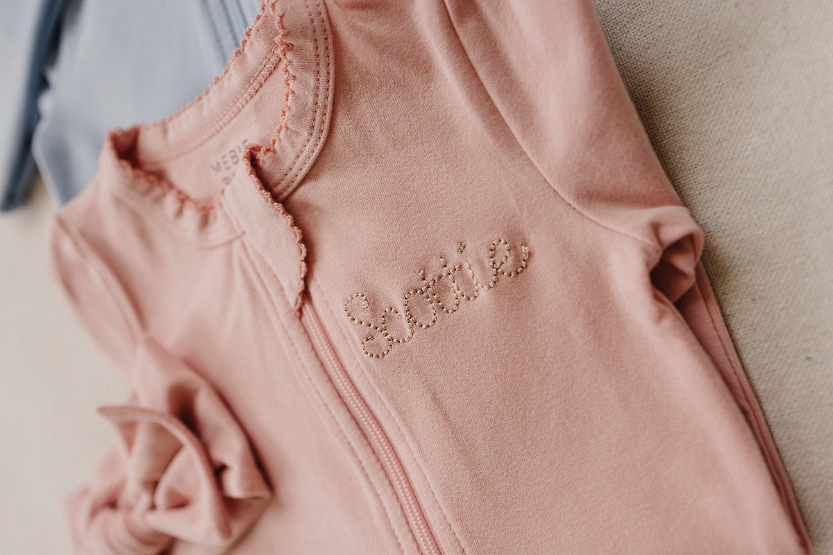 Ballet Pink Cotton Zipper