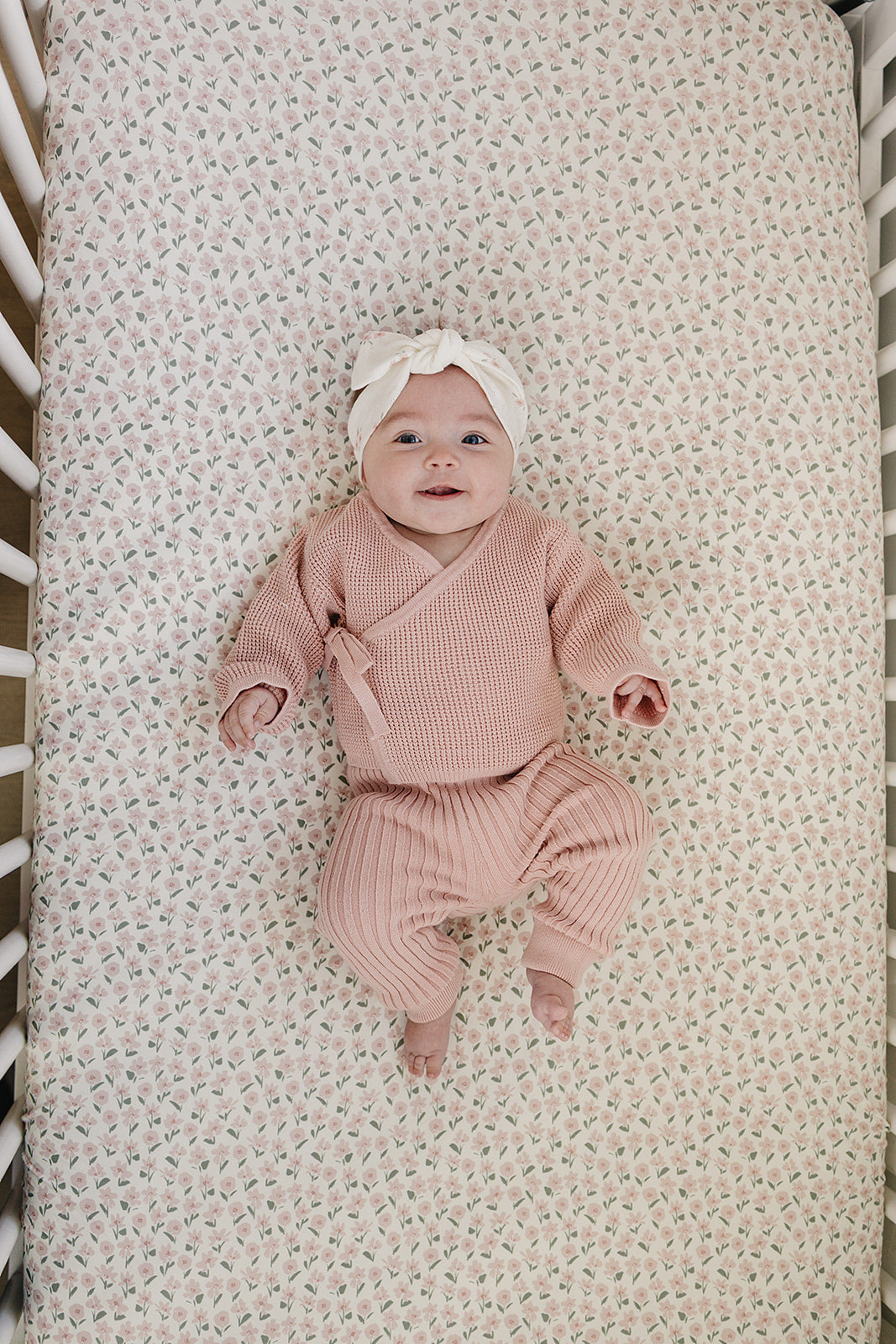 Blush Pink Knit Wrap Set