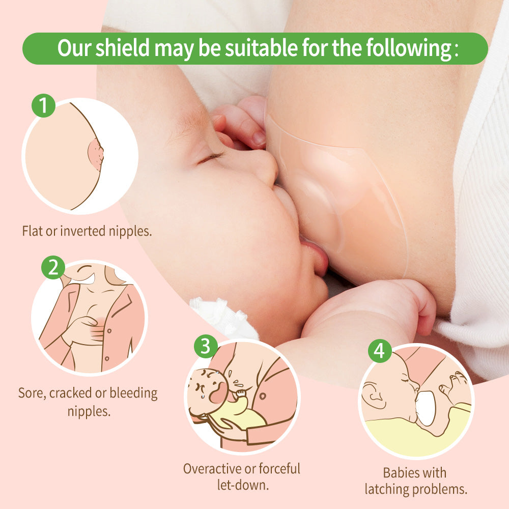 Haakaa Silicone Nipple Shields 2-pk (24 mm)