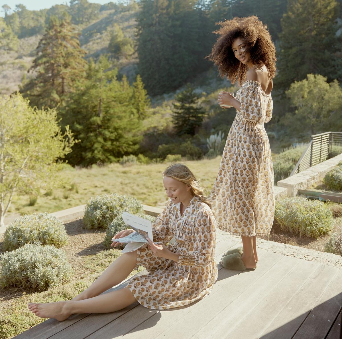 Sophia Mini Robe - Ochre/Dahlia