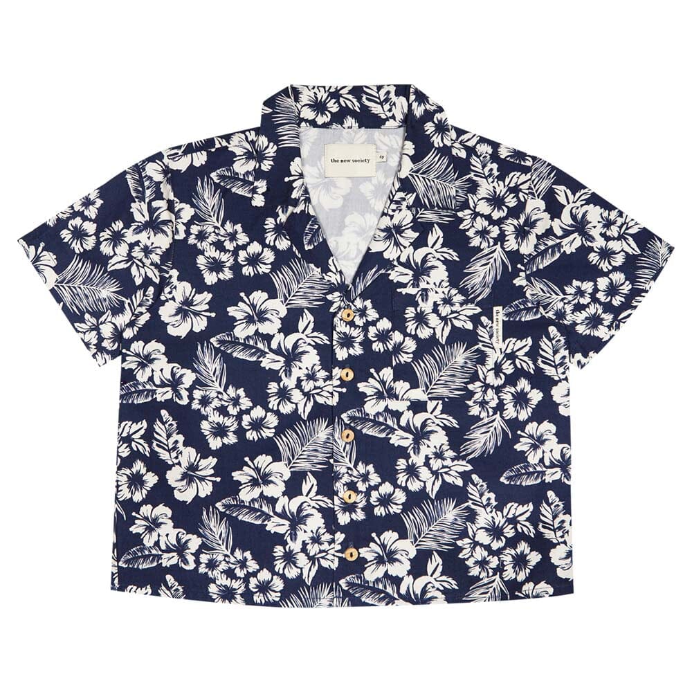 Boy Hibiscus Shirt - Hibiscus Print - FINAL SALE