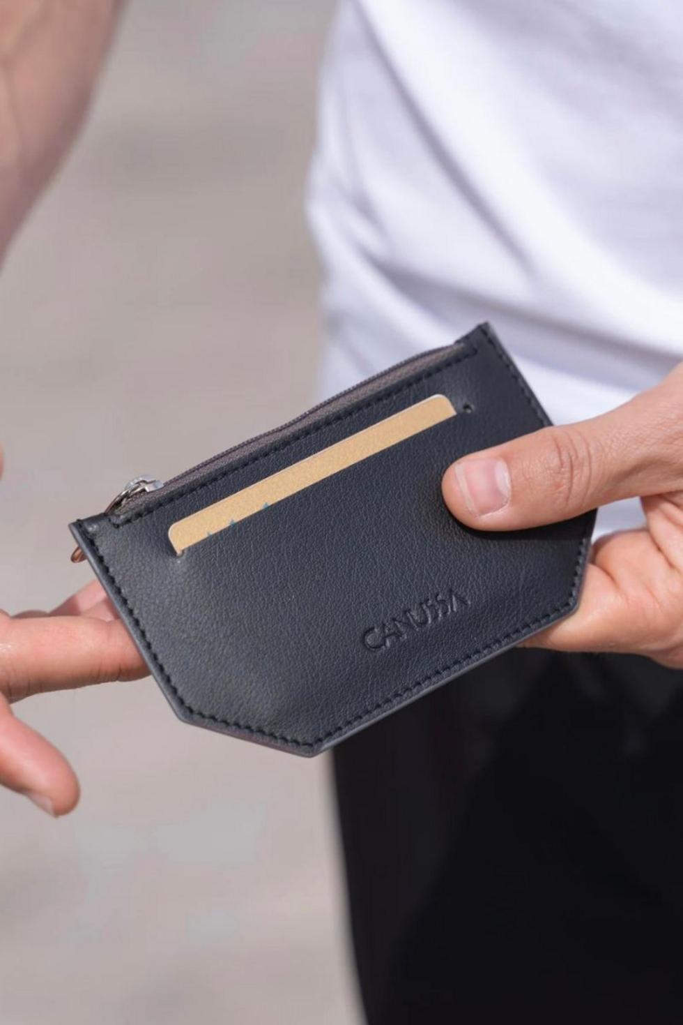 Minimal Purse - Black/Grey