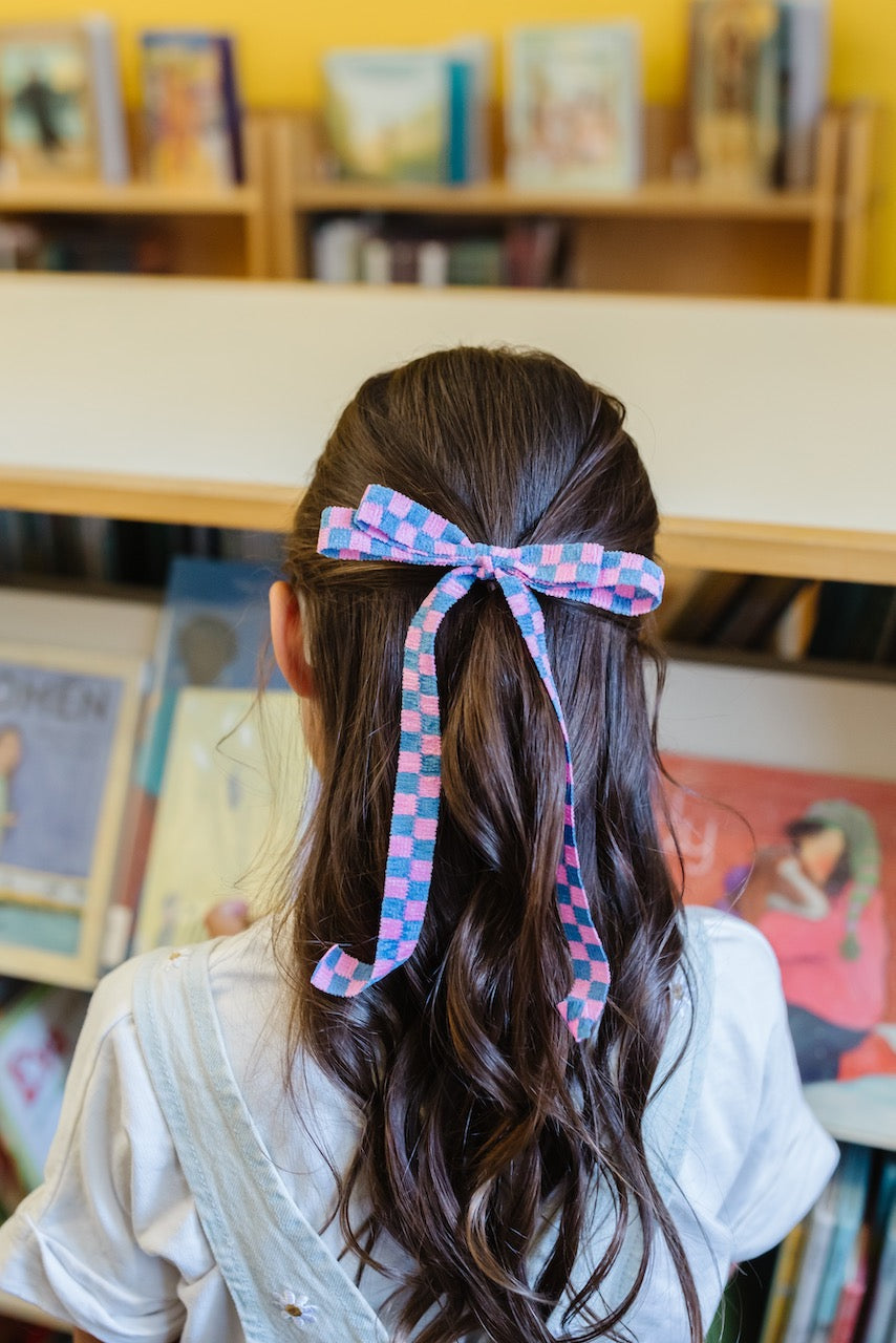 Hopscotch - Pink | Statement Ribbon Bow