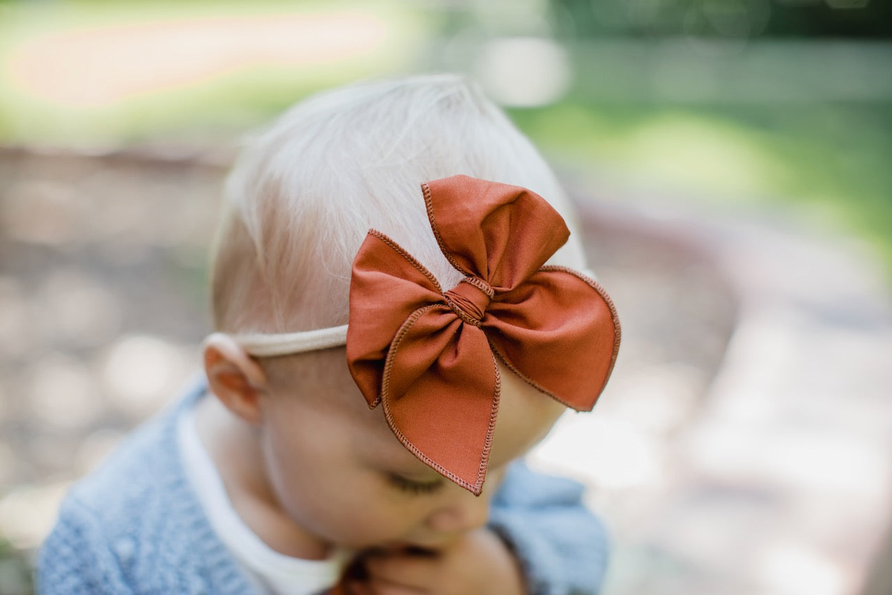 Raw Sienna | Petite Party Bow