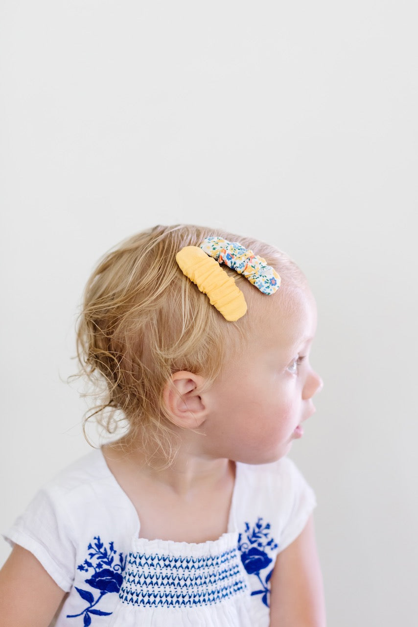 Lemon | Ruffle Snap Clip Set