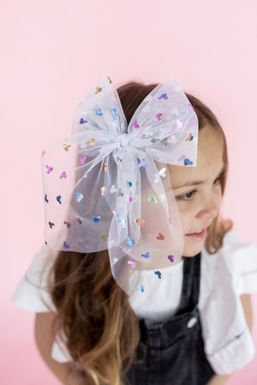 Bibbidi Bobbidi - White | Tulle Statement Bow