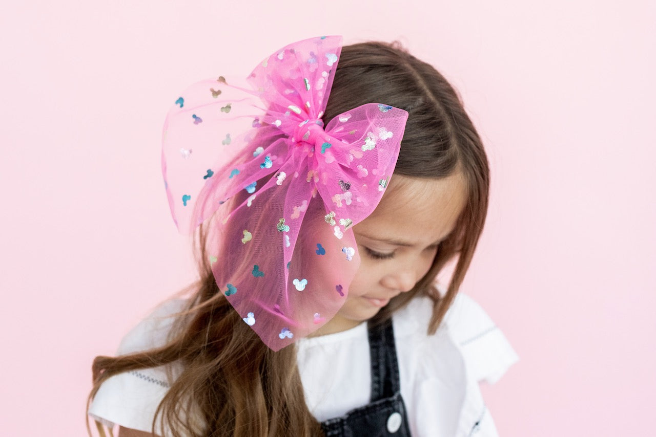 Bibbidi Bobbidi - Pink | Tulle Statement Bow